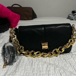 New!! Small black and gold bag!